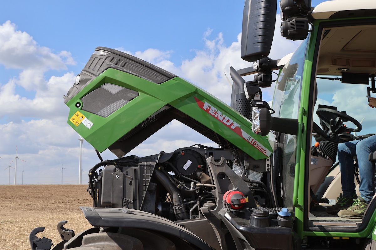 Dettaglio del nuovo motore AGCO Power Core50 montato sul rinnovato Fendt 516 Vario di quarta generazione